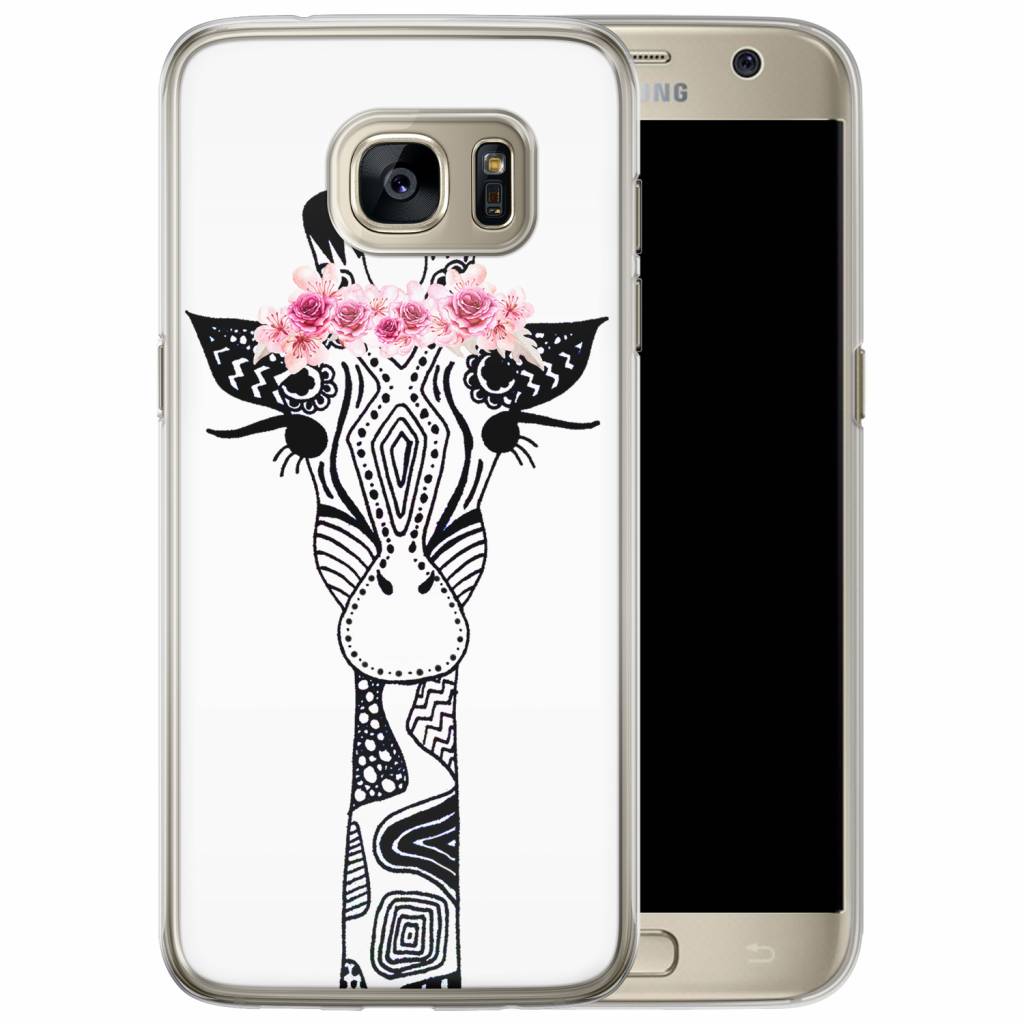vreemd Mentor bord Giraffe siliconen hoesje voor Samsung Galaxy S7 Edge kopen - Casimoda.nl