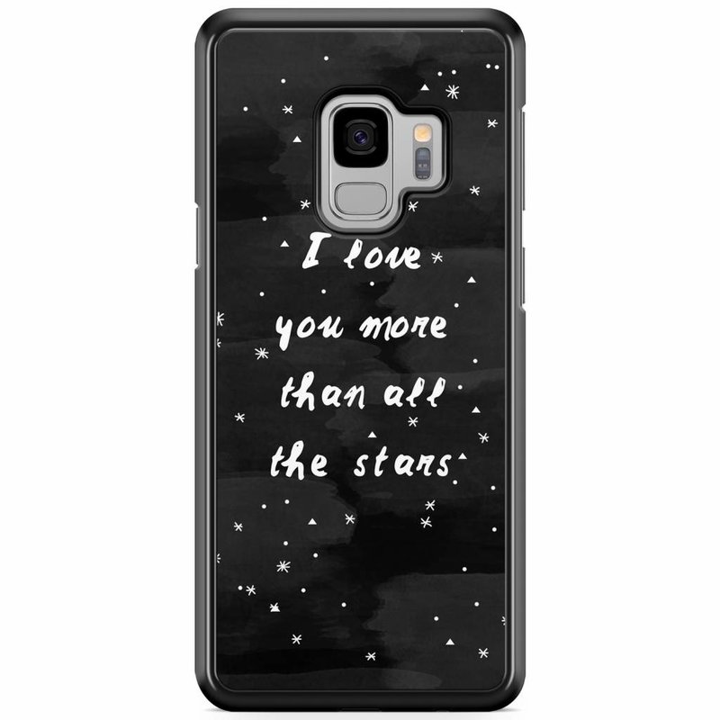 Casimoda Samsung Galaxy S9 hoesje - Stars love quote