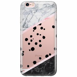 Casimoda iPhone 6/6s siliconen hoesje - Marble dots
