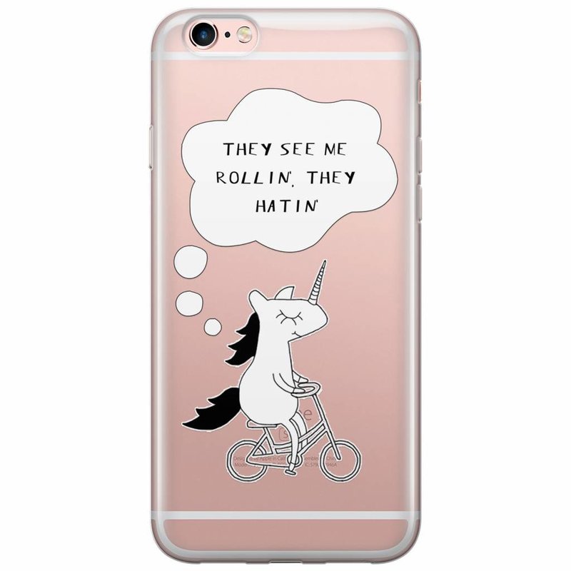 iPhone 6/6s transparant hoesje - They see me rollin'