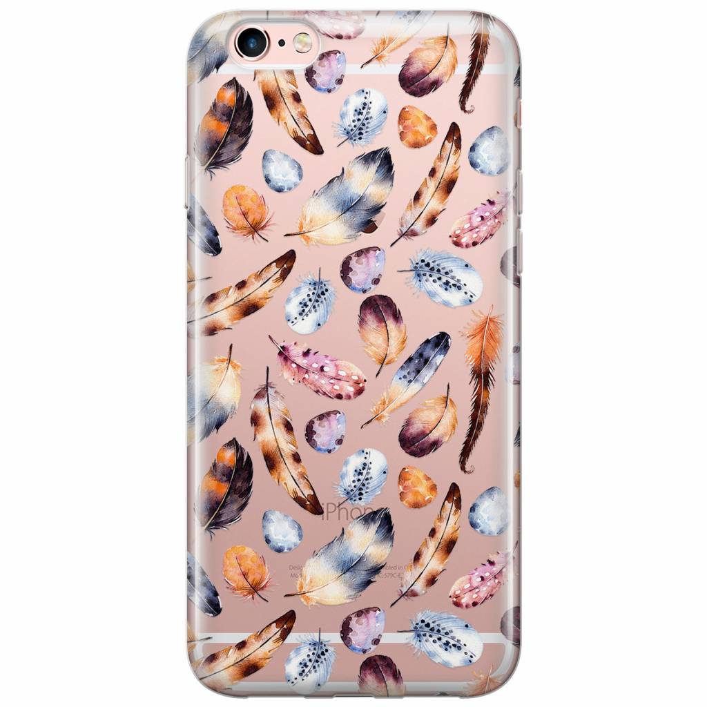 iPhone 6 6s transparant hoesje Veren