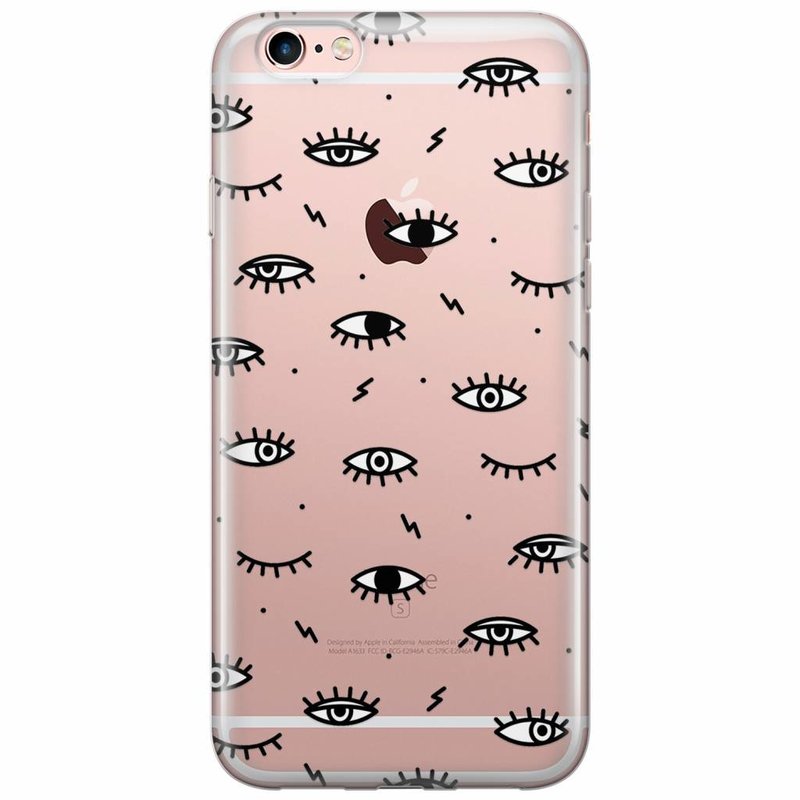 Casimoda iPhone 6/6s transparant hoesje - Eye see you