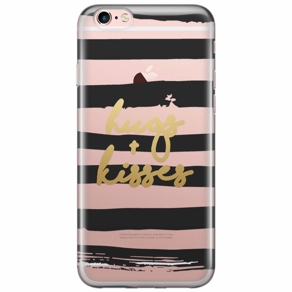 iPhone 6 6s transparant hoesje Hugs kisses