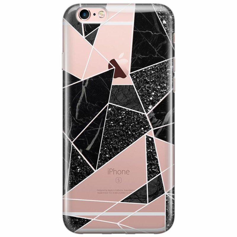Casimoda iPhone 6/6s transparant hoesje - Abstract painted