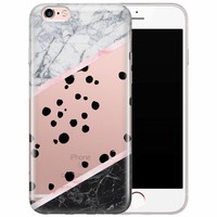 Casimoda iPhone 6/6s siliconen hoesje - Marble dots