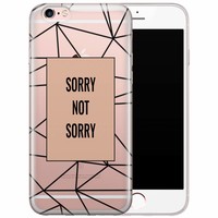 Casimoda iPhone 6/6s transparant hoesje - Sorry not sorry