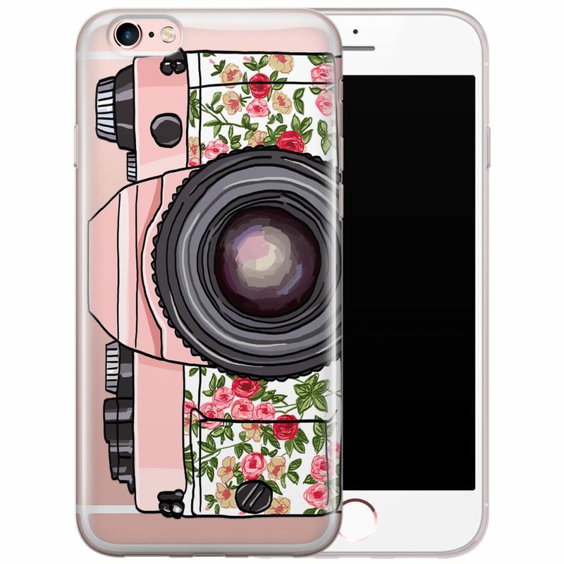 Casimoda iPhone 6/6s transparant hoesje - Hippie camera