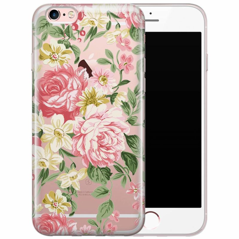 iPhone 6/6s siliconen hoesje - Floral