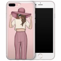 Casimoda iPhone 8 Plus/7 Plus transparant hoesje - Summer girl