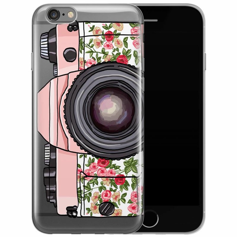 Casimoda iPhone 6/6s transparant hoesje - Hippie camera