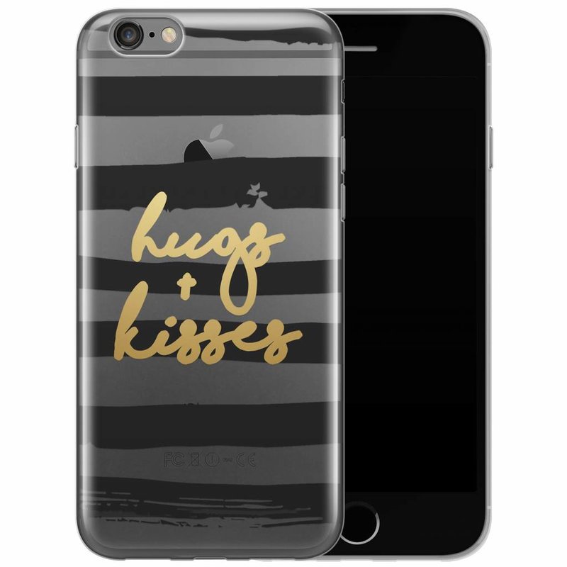 Casimoda iPhone 6/6s transparant hoesje - Hugs & kisses