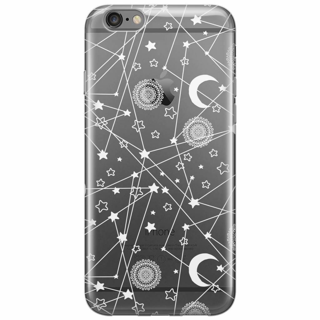 iPhone 6 6s siliconen hoesje Space universum