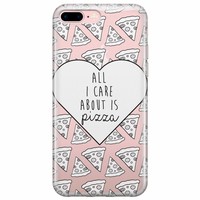 Casimoda iPhone 7/8 Plus hoesje - Pizza is love