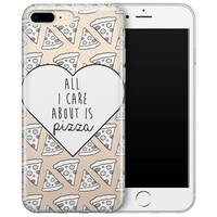 Casimoda iPhone 7/8 Plus hoesje - Pizza is love