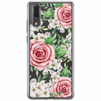 Casimoda Huawei P20 siliconen hoesje - Rose story