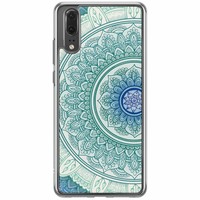 Casimoda Huawei P20 siliconen hoesje - Mandala blauw