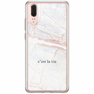 Casimoda Huawei P20 siliconen hoesje - C'est la vie