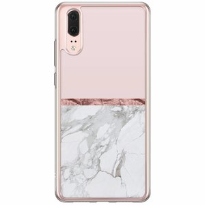 Casimoda Huawei P20 siliconen hoesje - Rose all day