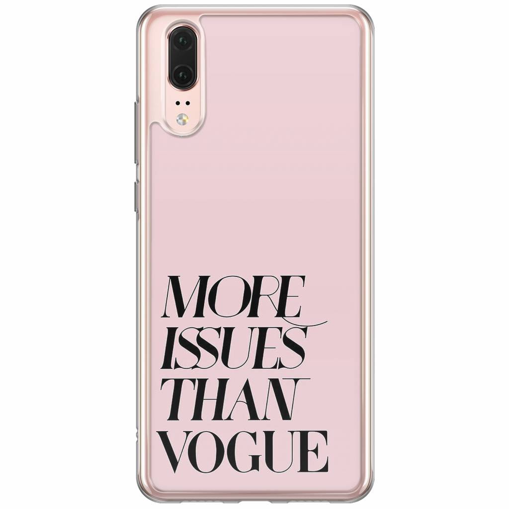 Huawei P20 siliconen hoesje - Vogue issues