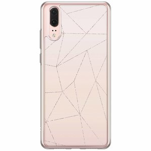 Casimoda Huawei P20 siliconen hoesje - Pastel vlakken