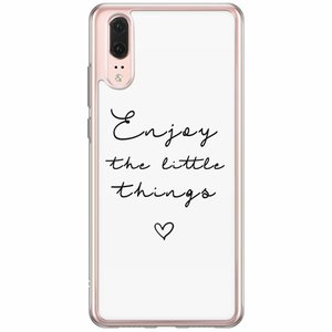 Casimoda Huawei P20 siliconen hoesje - Enjoy life