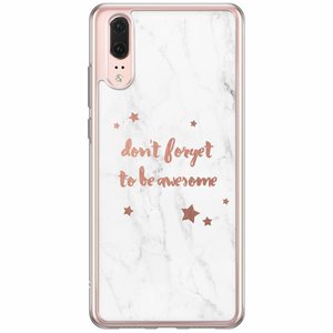 Casimoda Huawei P20 siliconen hoesje - Be awesome
