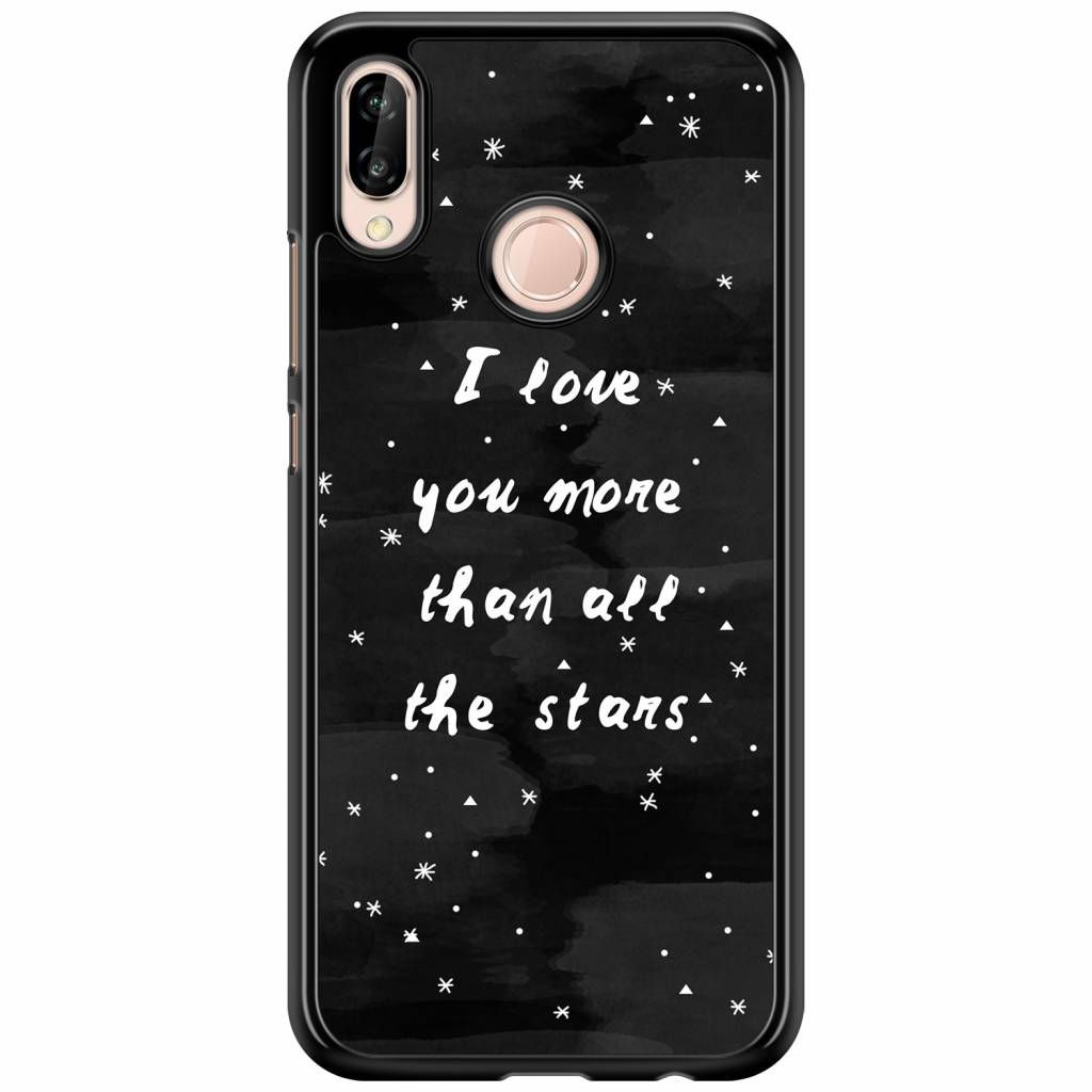 Huawei P20 Lite hoesje - Stars love quote