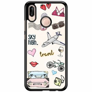 Casimoda Huawei P20 Lite hoesje - Let's travel