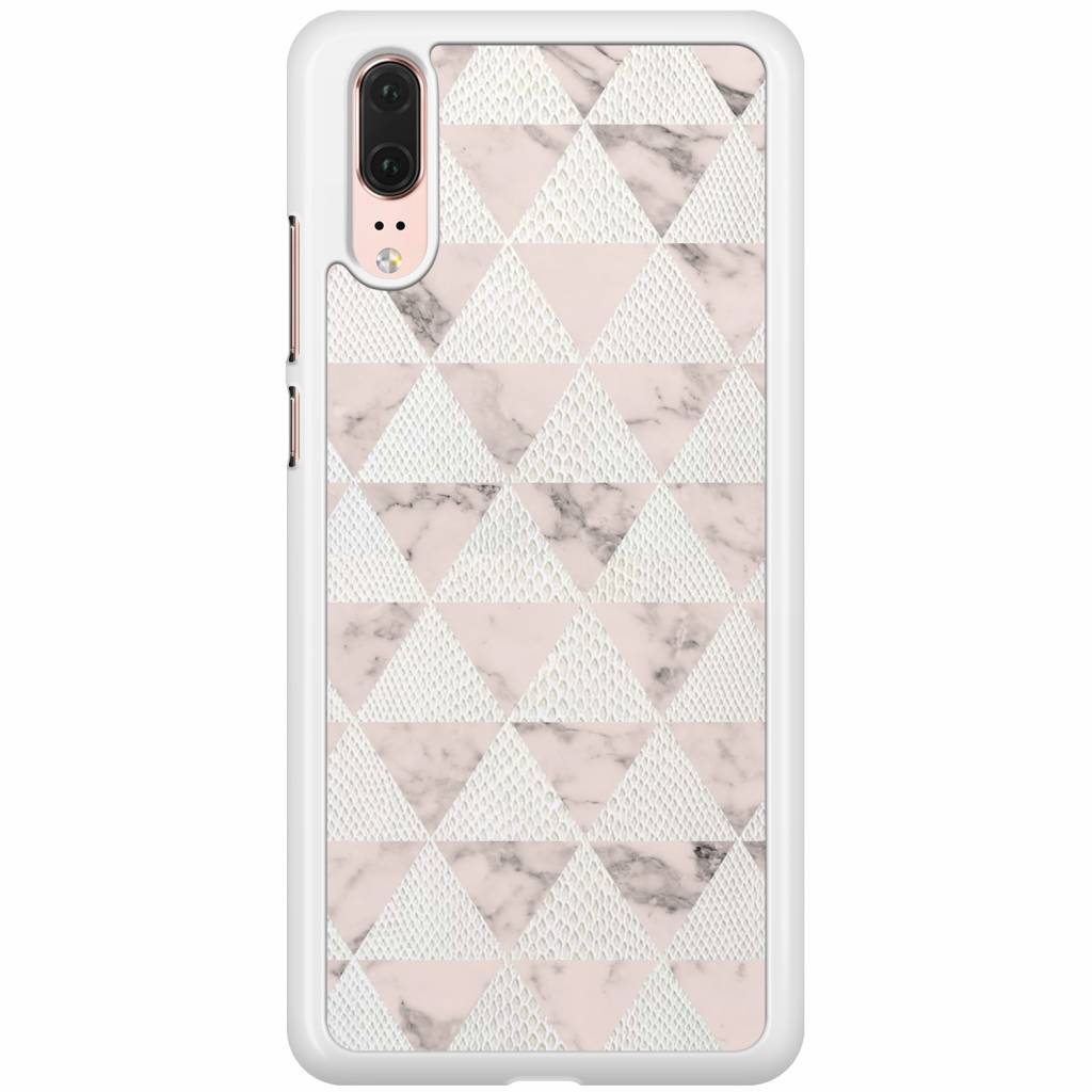 Huawei P20 Hoesje Triangle Snake huismerk kopen in de aanbieding