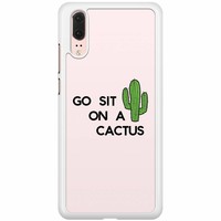 Casimoda Huawei P20 hoesje - Go sit on a cactus