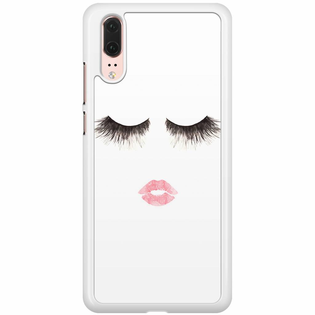 Huawei P20 Hoesje Fashion Eyelashes huismerk kopen in de aanbieding