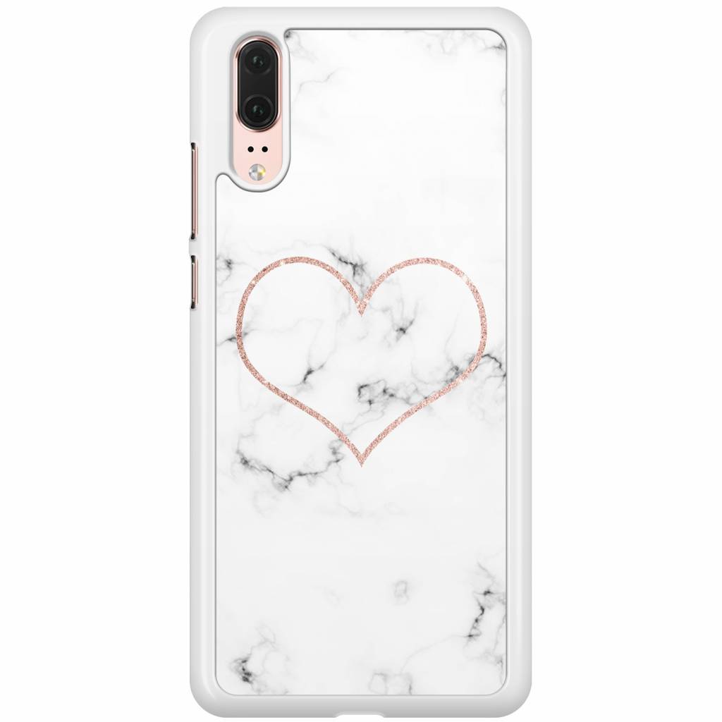 Huawei P20 hoesje Marmer hart
