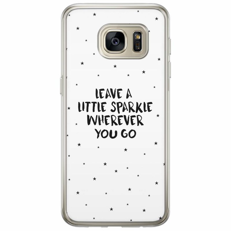 Casimoda Samsung Galaxy S7 siliconen hoesje - Leave a little sparkle