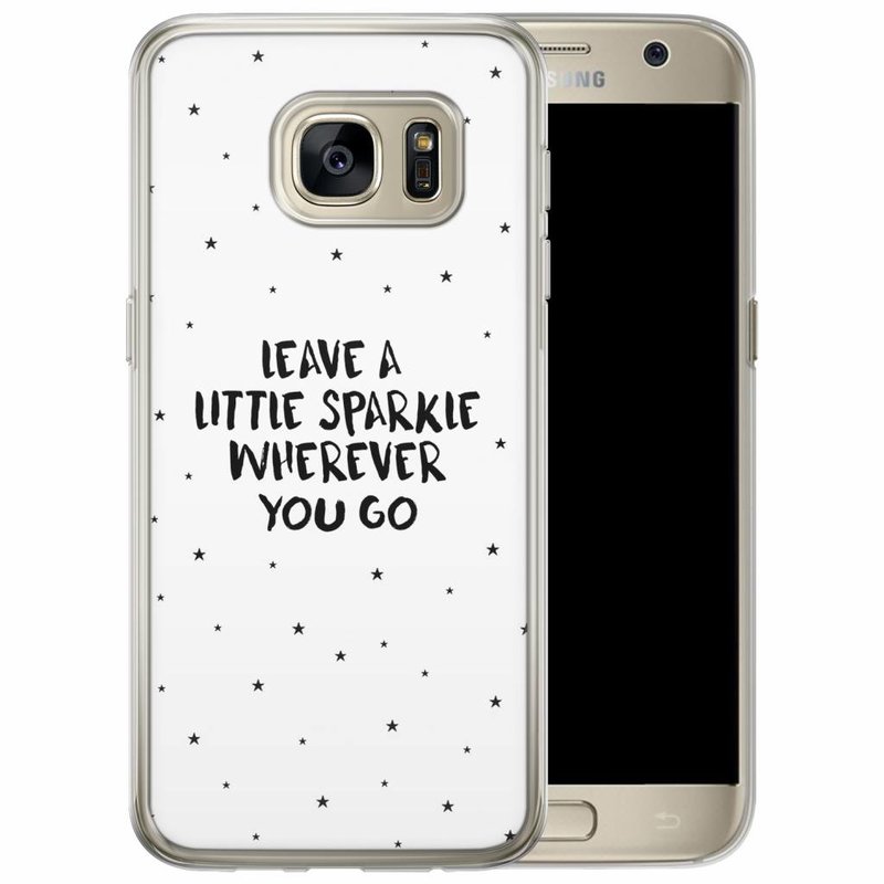 Casimoda Samsung Galaxy S7 siliconen hoesje - Leave a little sparkle