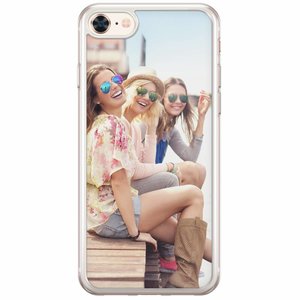 Casimoda iPhone 8/7 siliconen transparant - Softcase met jouw foto
