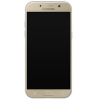 Samsung Galaxy A5 2017 transparant hoesje - Bloemenprint wit