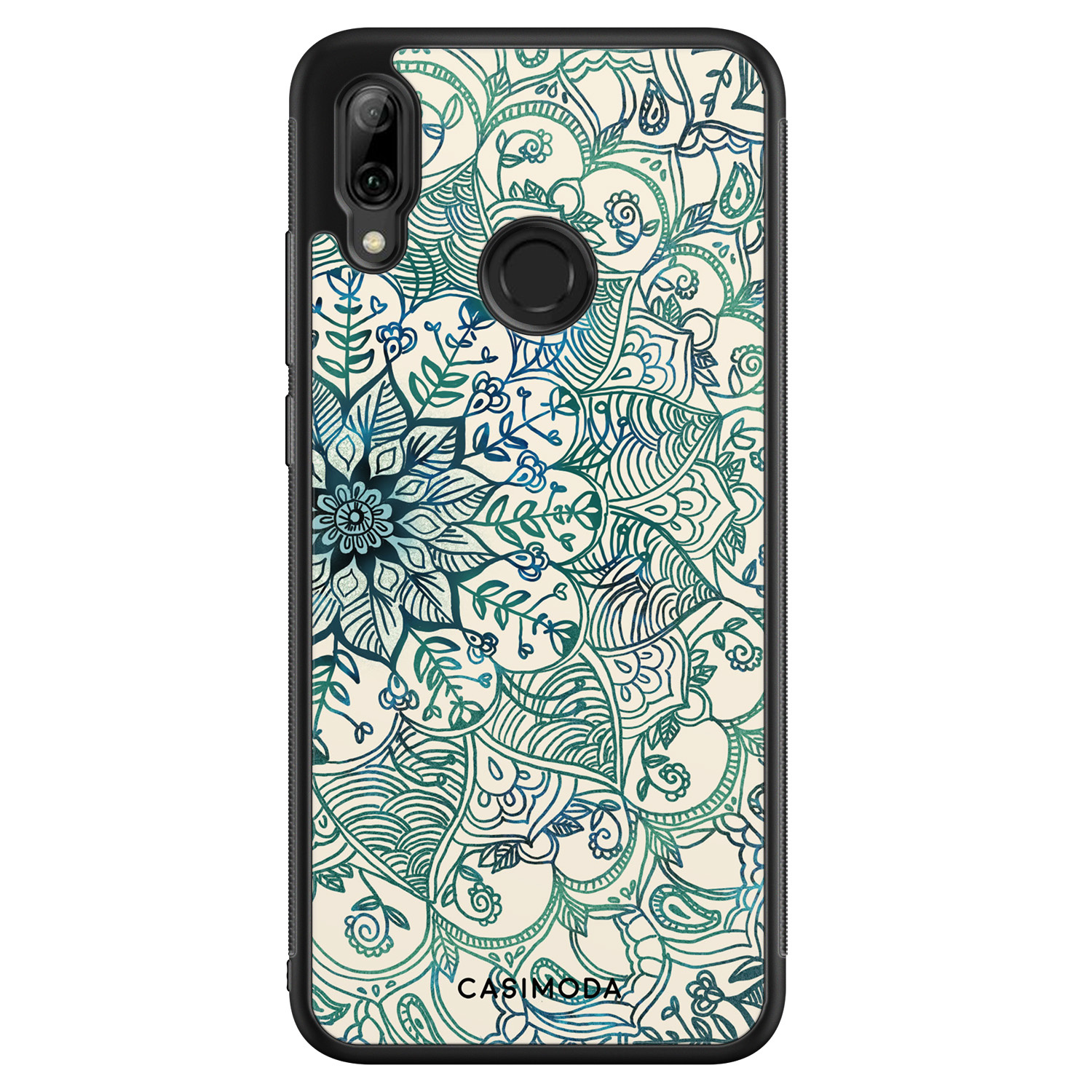 Huawei P Smart 2019 hoesje - Mandala blauw