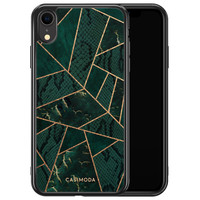 Casimoda iPhone XR siliconen hoesje - Abstract groen