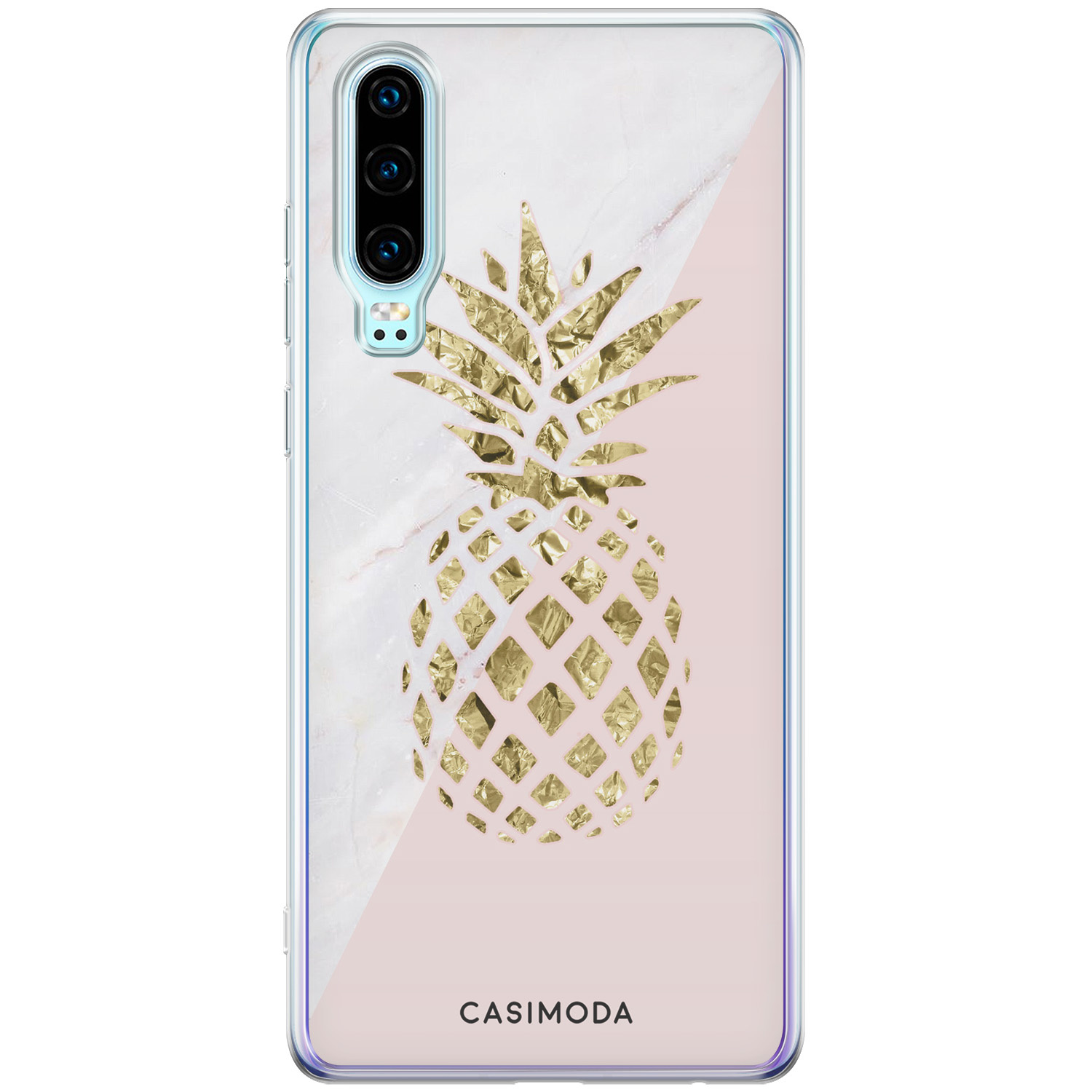 Huawei P30 siliconen hoesje - Ananas