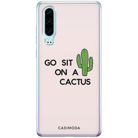 Casimoda Huawei P30 siliconen hoesje - Go sit on a cactus