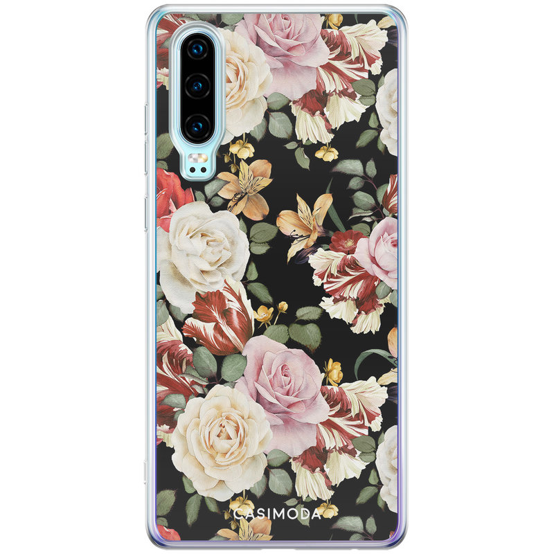 Casimoda Huawei P30 siliconen hoesje - Flowerpower