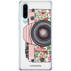 Casimoda Huawei P30 siliconen hoesje - Hippie camera