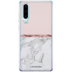 Casimoda Huawei P30 siliconen hoesje - Rose all day