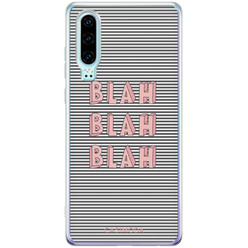 Casimoda Huawei P30 siliconen hoesje - Blah blah blah