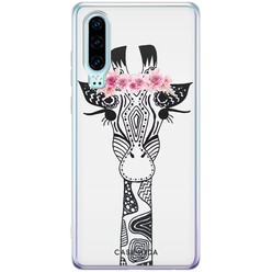 Casimoda Huawei P30 siliconen hoesje - Giraffe