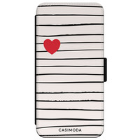 Casimoda iPhone XR flipcase - Heart stripes