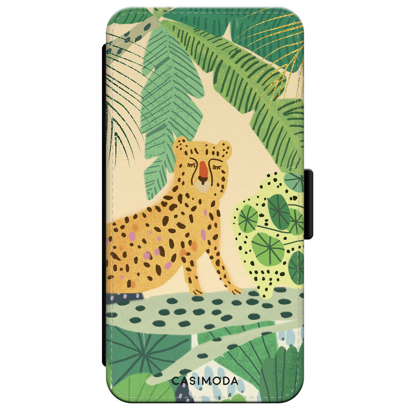 Casimoda iPhone XR flipcase - Luipaard jungle