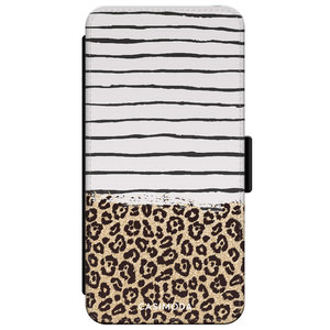 Casimoda iPhone XR flipcase - Leopard lines