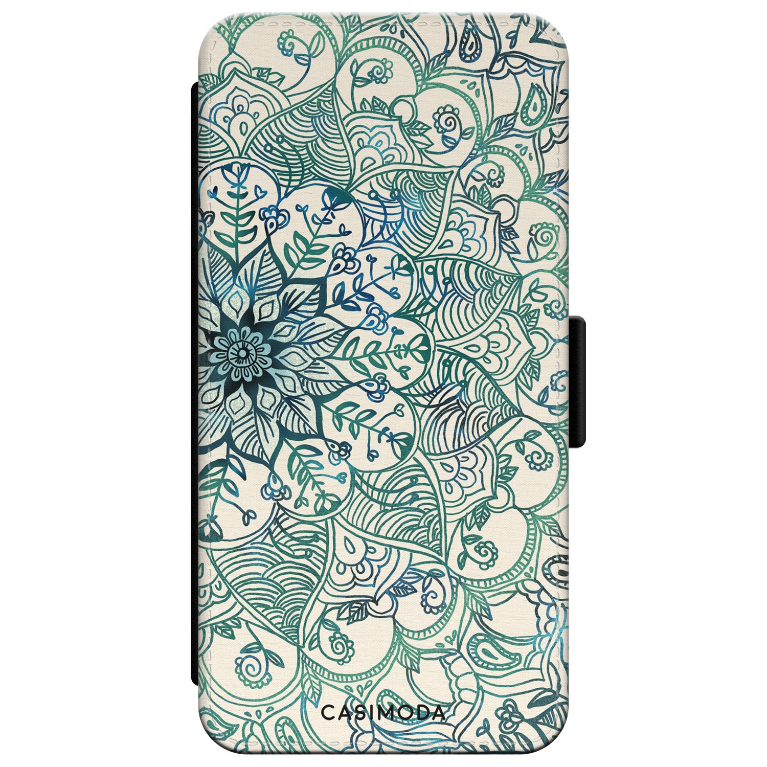 iPhone XR flipcase - Mandala blauw