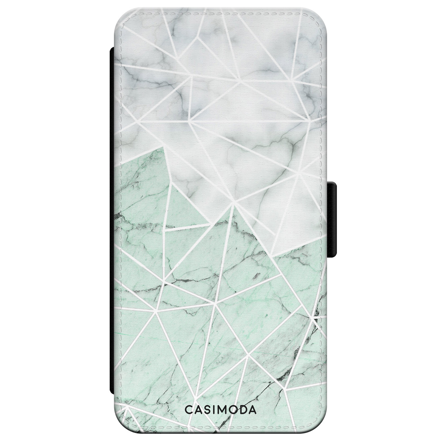 iPhone XR flipcase Marmer mint mix